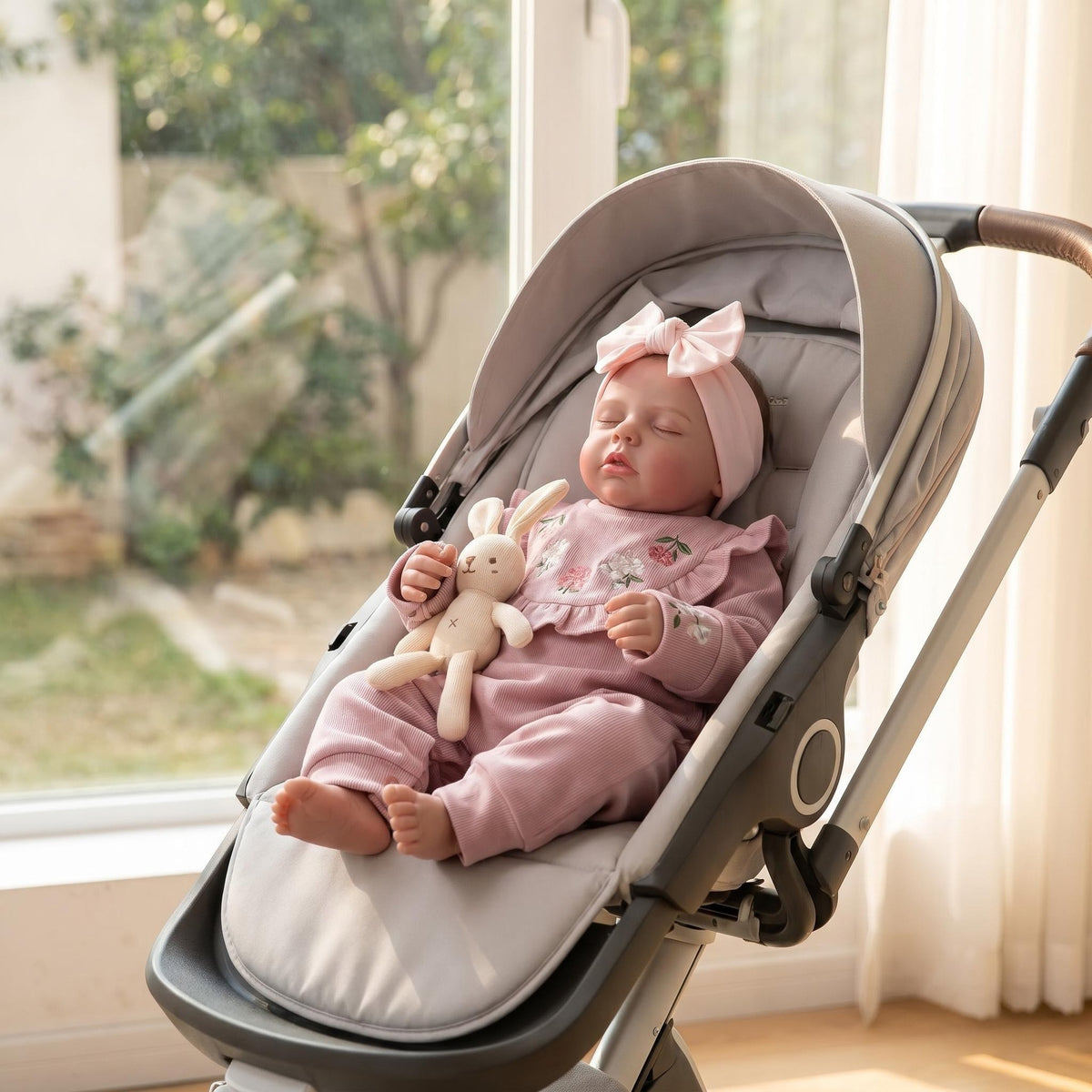 19-Zoll-Puppe mit Stoffkörper, realistischen Vinyl-Gliedmaßen, für therapeutische Begleitung und Hobbysammlungen