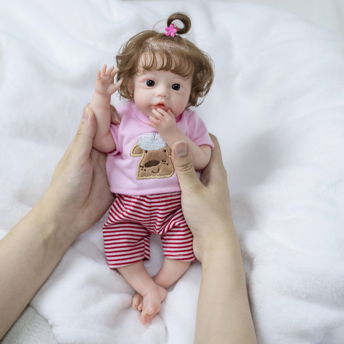 12-Zoll-Reborn-Puppen mit Körper aus Vollsilikon, weiches, Q-elastisches Badespielzeug als Geschenk oder für Puppensammler