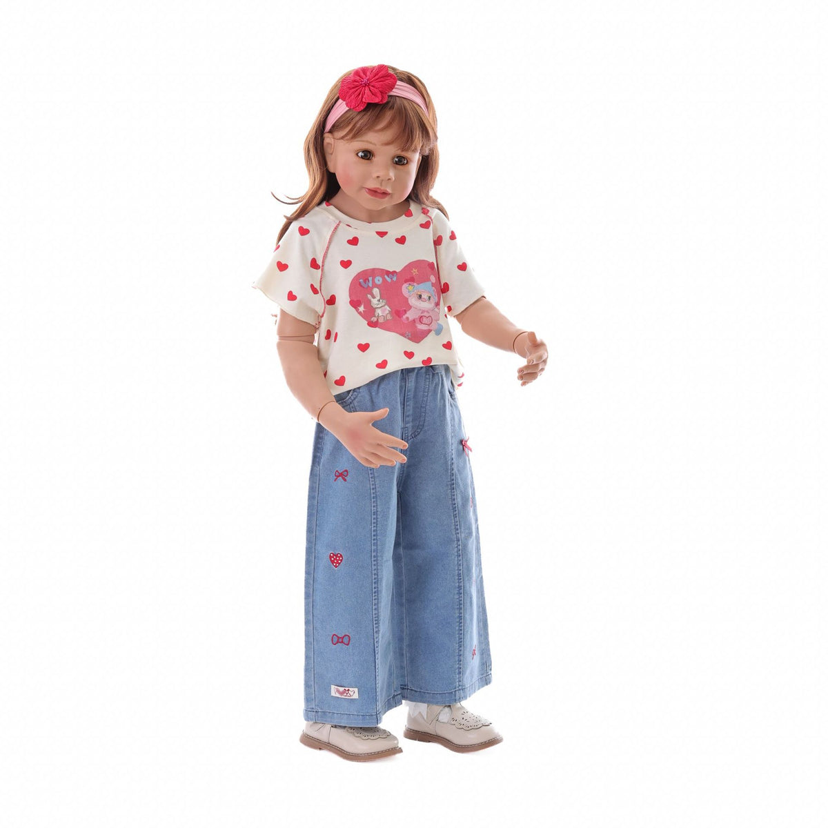 100 cm große 4-6-jährige Mädchenpuppe, hochrealistische BJD-Gelenkpuppe