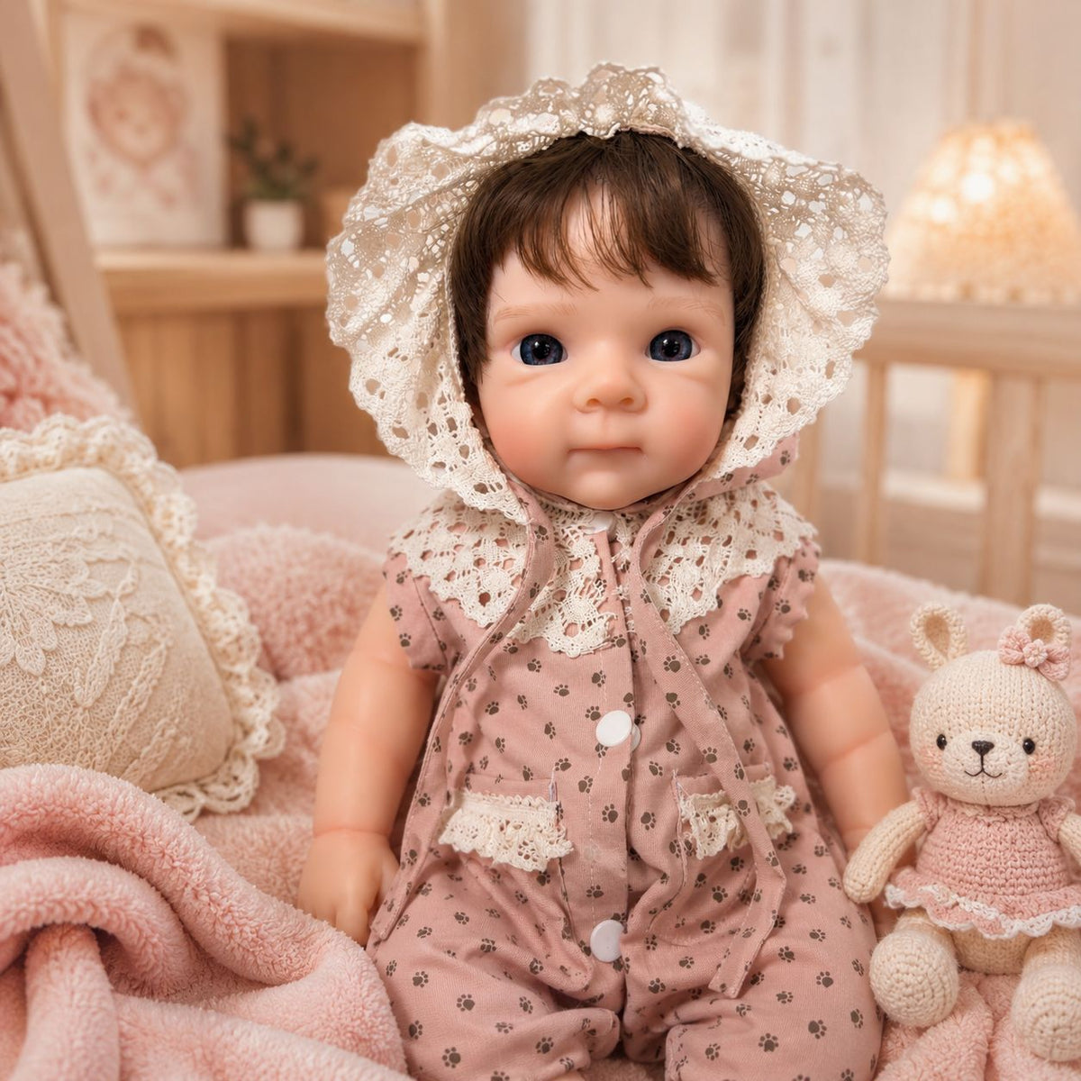 18 inch Full-Silicone Reborn Baby Doll – Realistic Newborn Doll, Washable, Includes Complete Set of Accessories