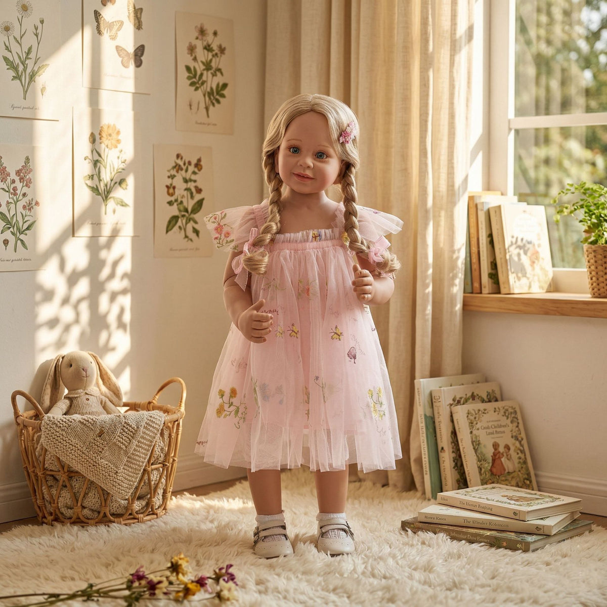 80 cm Mädchenpuppe, hochrealistische Puppe, BJD-Gelenkpuppe