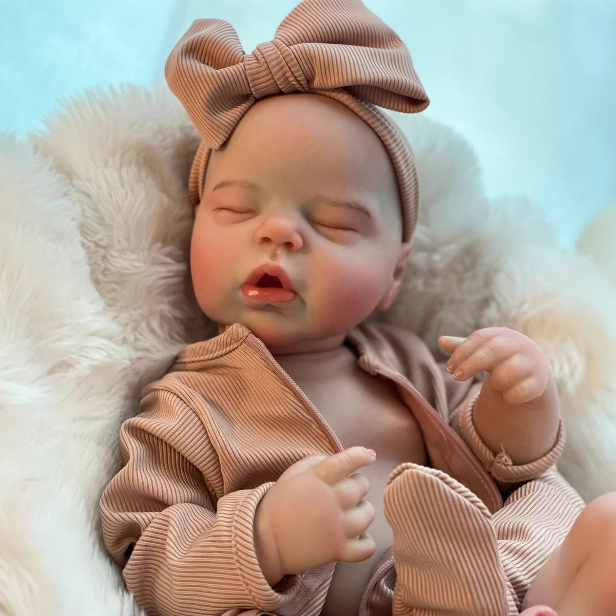 19 Zoll Simulationspuppe Reborn Puppe, exzellent bemalte 3D-Haut, Geschenk für Kinder