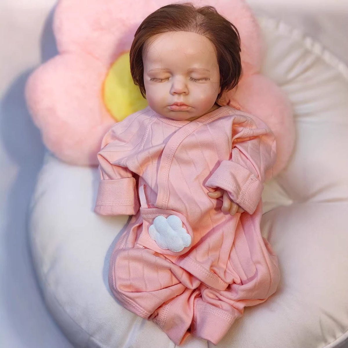 16 Zoll Reborn-Babypuppen mit komplettem Körper aus massivem Silikon, Kleinkind-Mädchen/Junge als Geschenk
