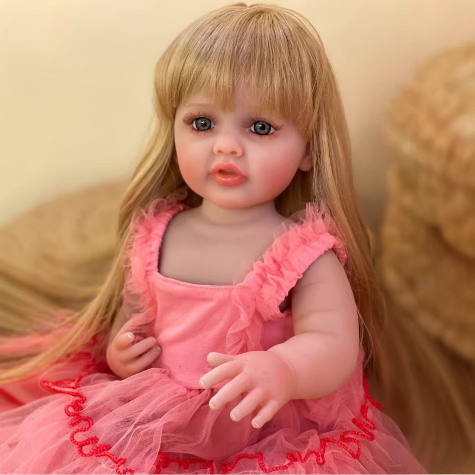 55 cm Ganzvinyl-Reborn-Puppe Simulationspuppe Prinzessin Geschenk