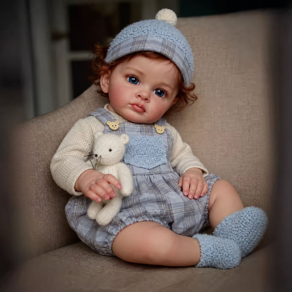 22 inch Full Vinyl Reborn Baby Doll – A Lifelike Gift for Seniors, Loved Ones, and Children