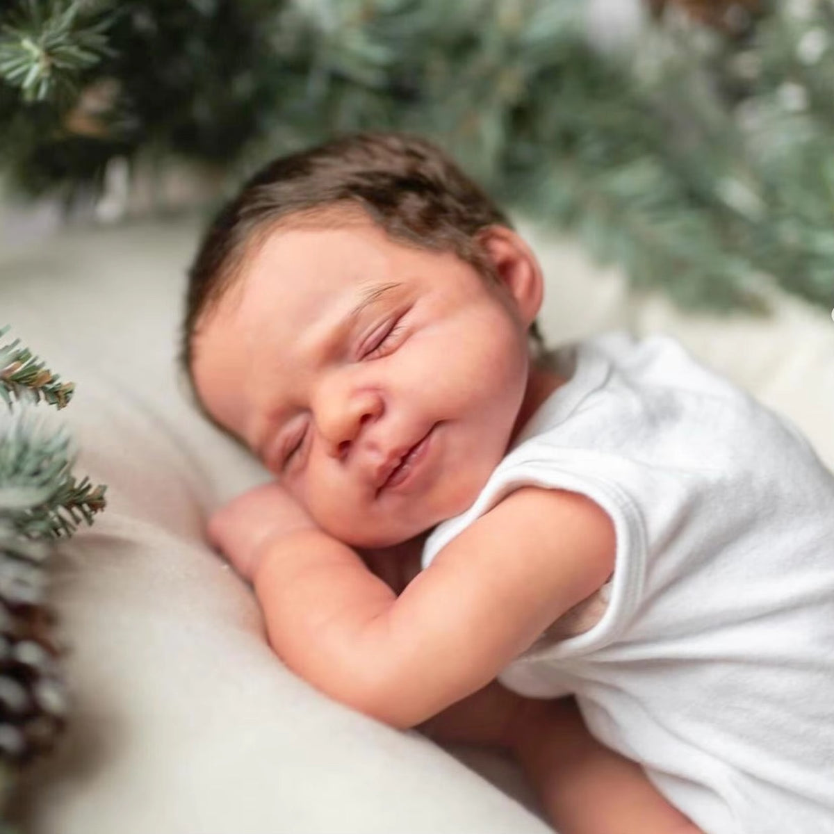 50 cm simulierte Baby-Reborn-Puppe aus Vollvinyl mit 3D-Haut