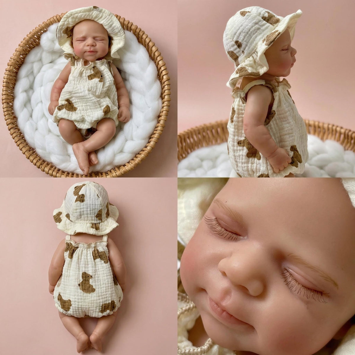 12 Zoll ärmelloser Jumpsuit für Pascale Reborn-Puppe aus Vollsilikon