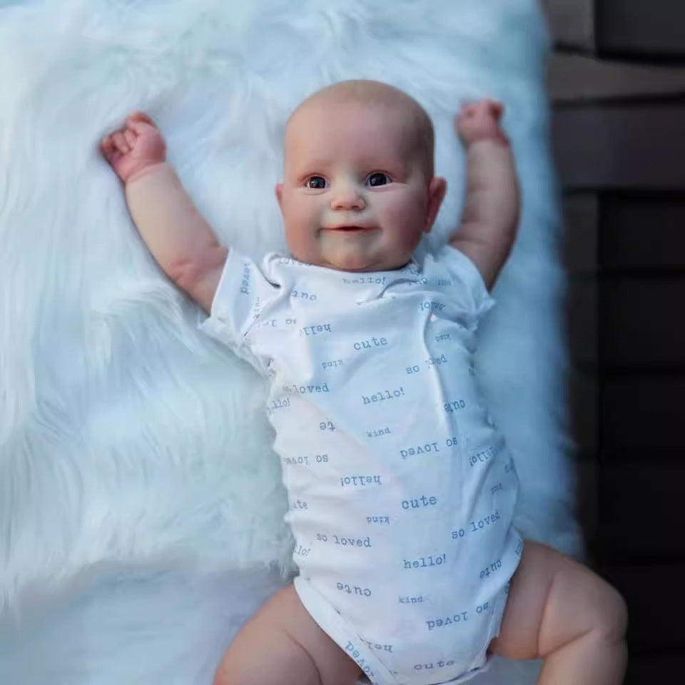61 cm große, hochwertige Reborn-Babypuppe mit Stoffkörper, niedlich und realistisch für Geschenke
