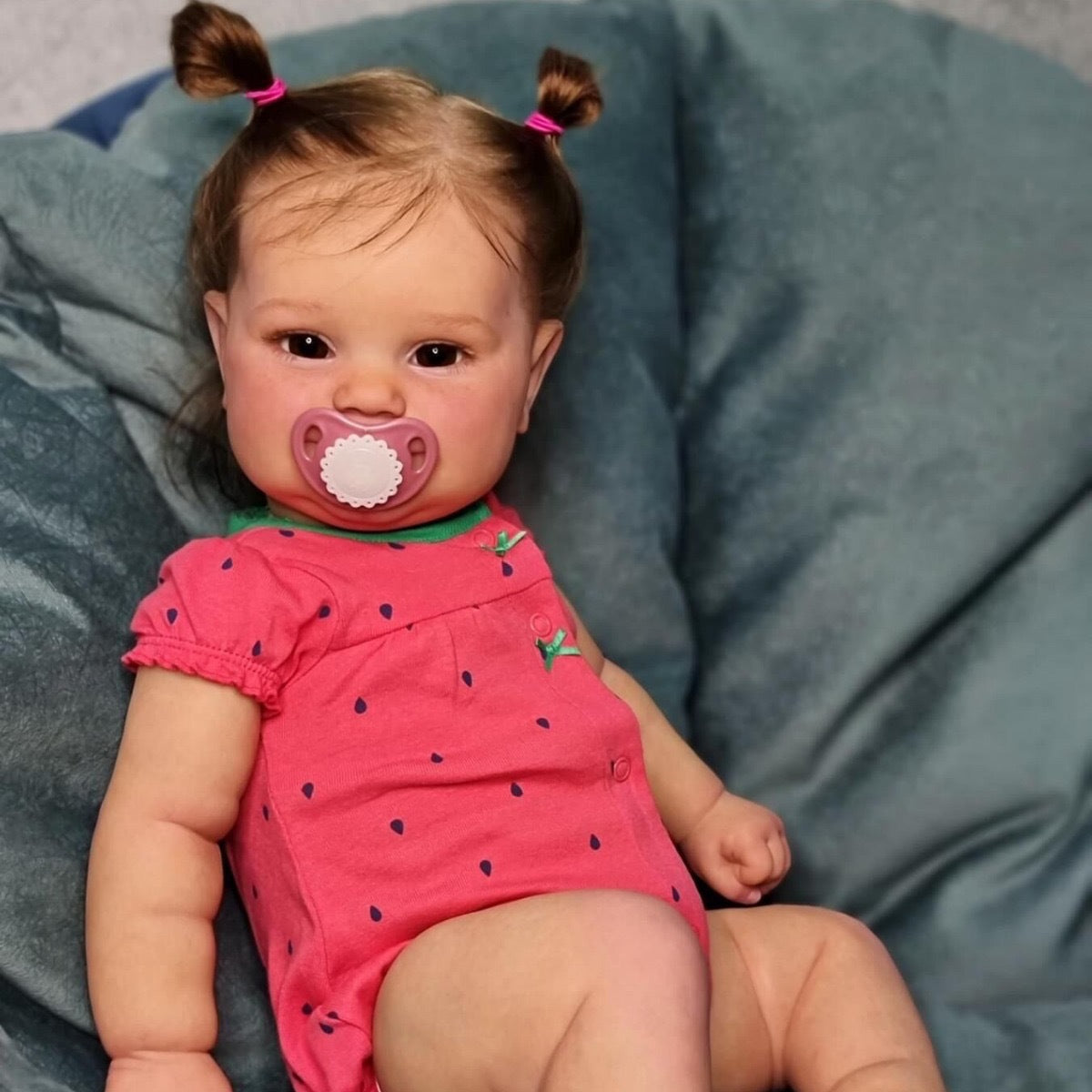 50 cm simulierte Baby-Reborn-Puppe aus Vollvinyl, 3D-Haut, Geschenk für Kinder