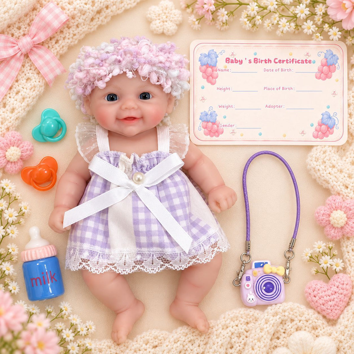 6 inch silicone reborn doll, available in various styles – a perfect seasonal gift for children