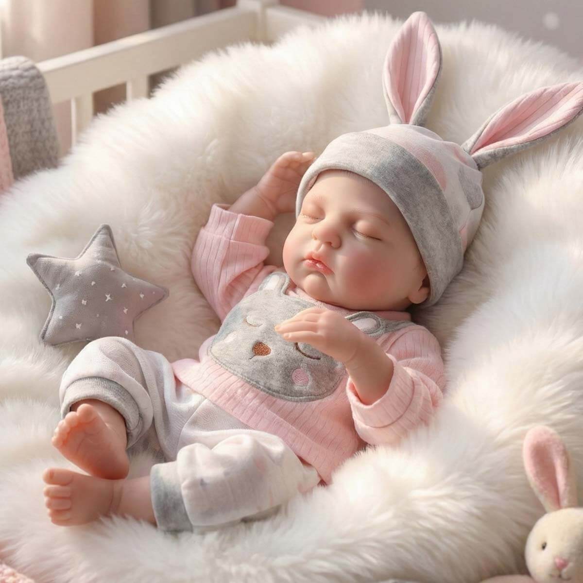 45 cm Reborn-Puppenkleidung Höhe Farbe Simulationsbaby