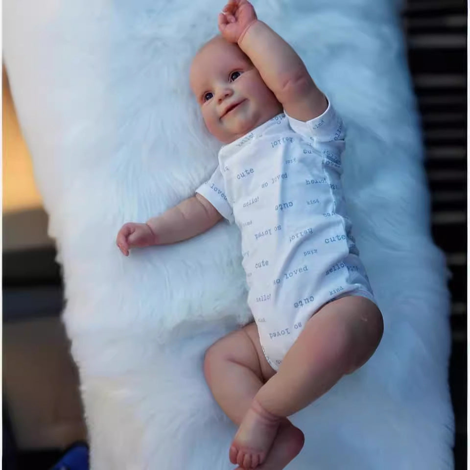 61 cm große, hochwertige Reborn-Babypuppe mit Stoffkörper, niedlich und realistisch für Geschenke