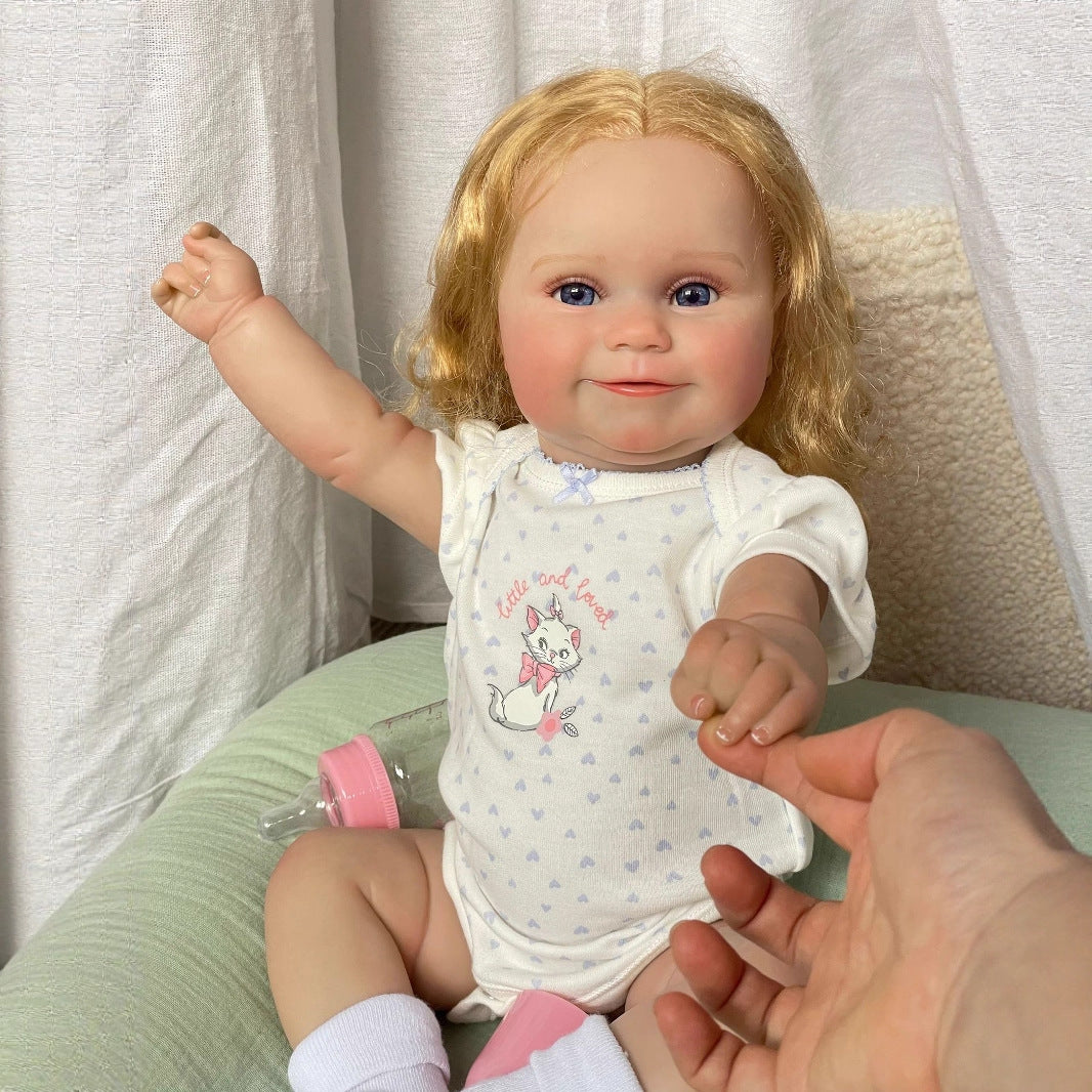 50 cm simulierte Baby-Reborn-Puppe aus Vollvinyl, Maddie, Kindergeschenk