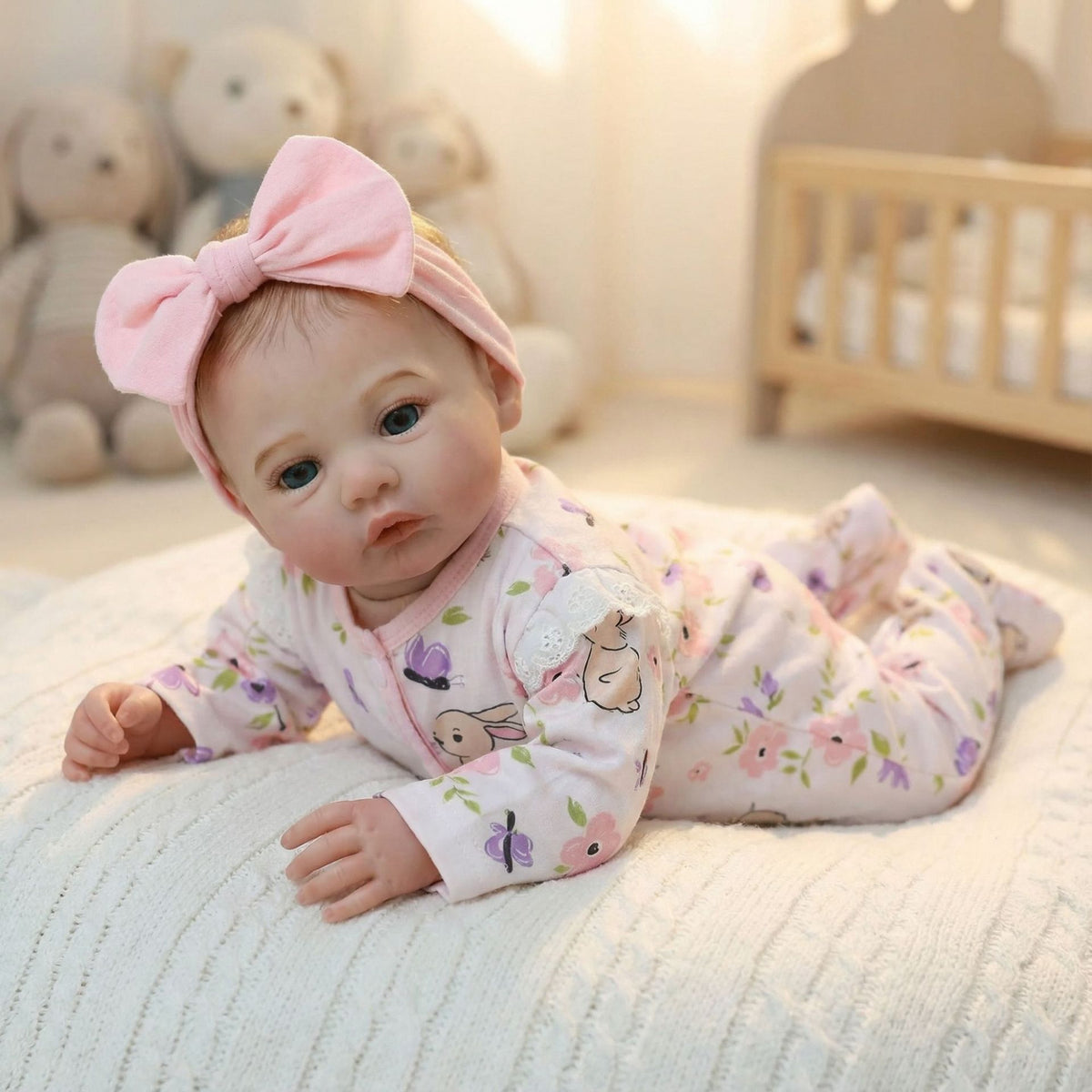 REALISTIC SWEET GALLERY 45 cm lebensechte Reborn-Babypuppe mit Spielzeug- und Geschenkset für Kinder ab 3 Jahren