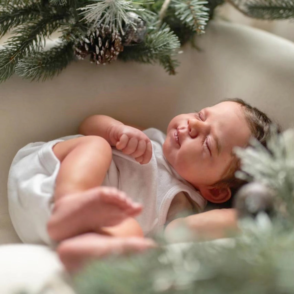 50 cm simulierte Baby-Reborn-Puppe aus Vollvinyl mit 3D-Haut