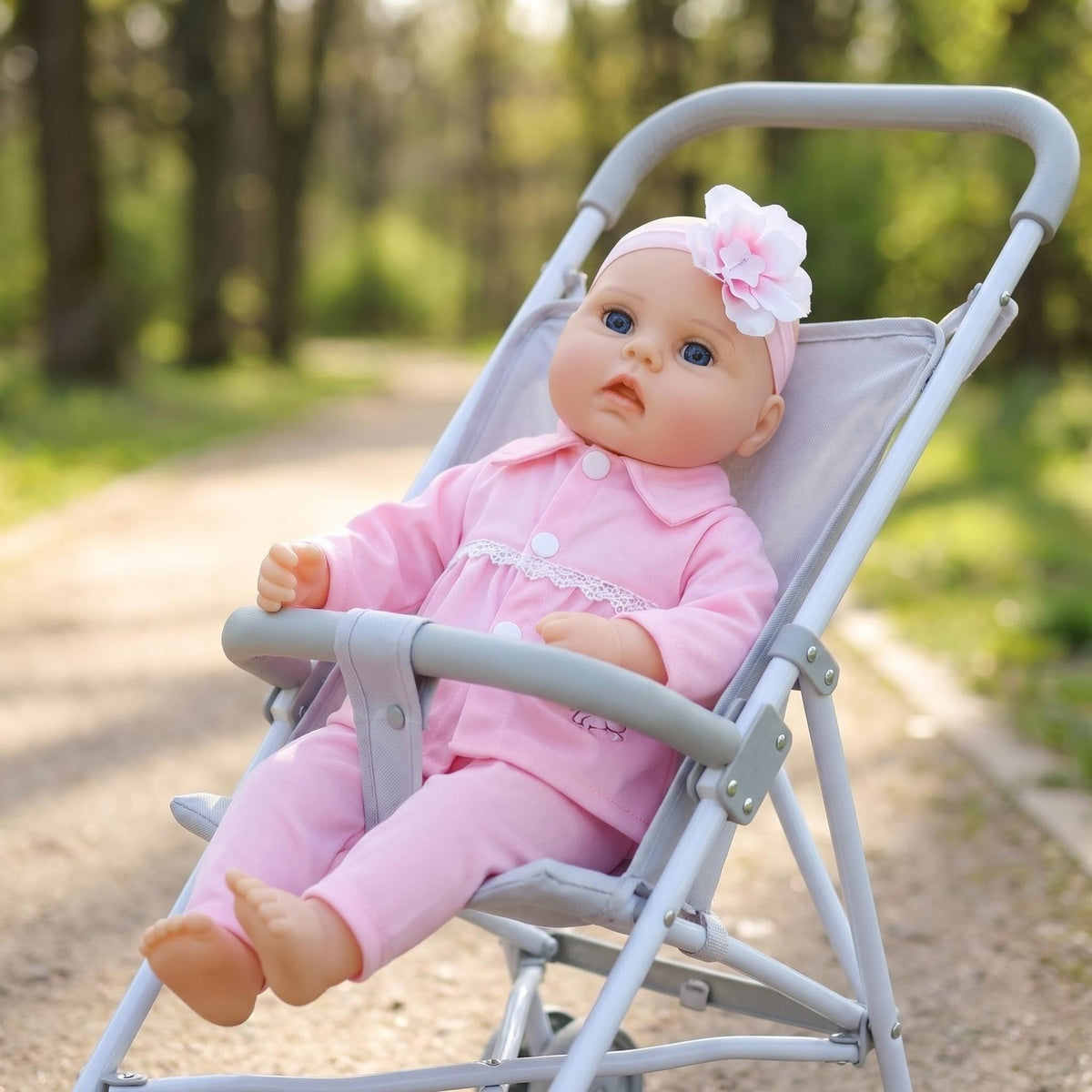 18 Zoll Stoffkörper Entzückende lebensechte Kleinkind Ganzkörper-Reborn-Babypuppen Spielzeug Neugeborenes Geschenk