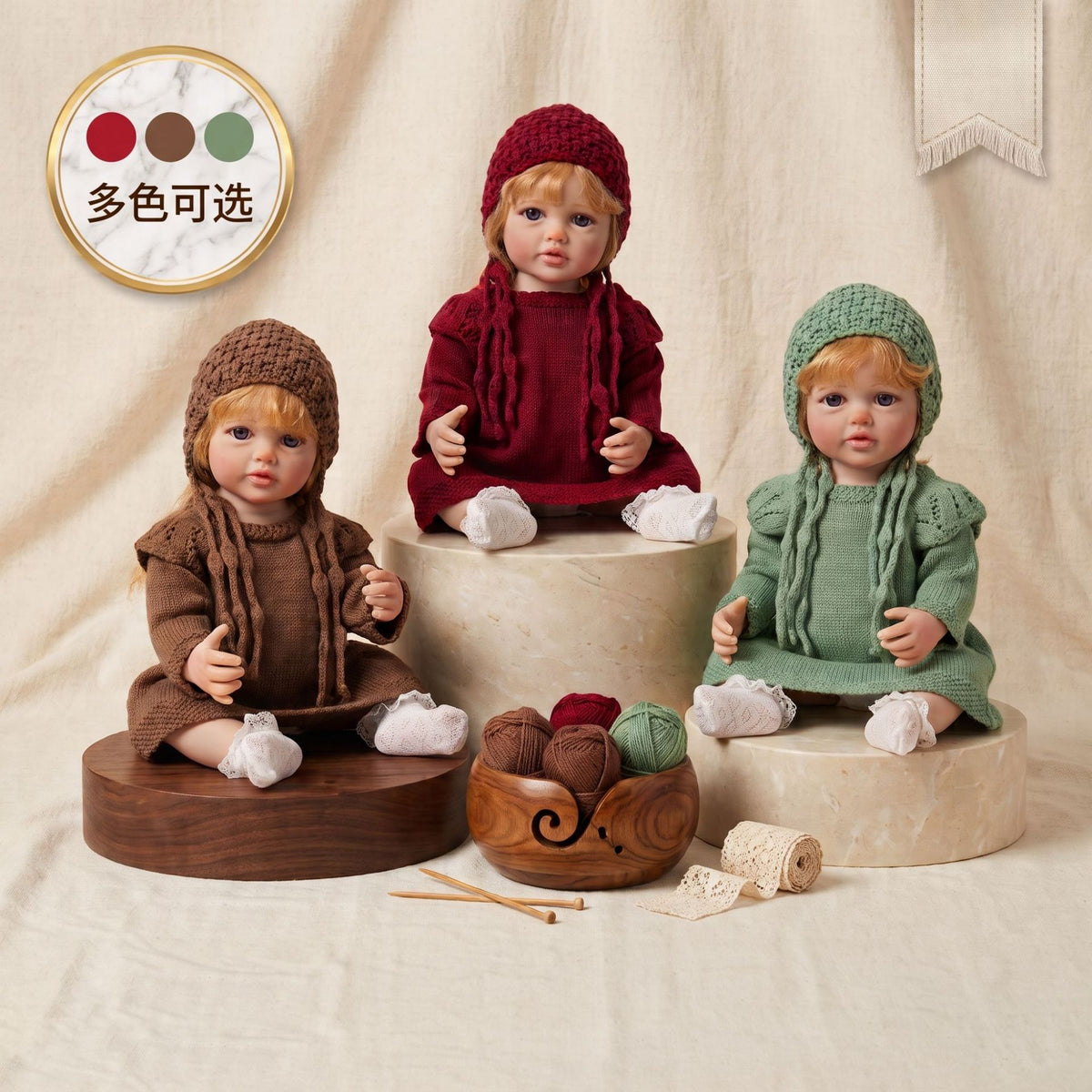 22 Zoll Reborn-Puppe mit Ganzkörper-Vinyl, simuliertes Baby, handimplantiertes Haar, Badespielzeug-Geschenk
