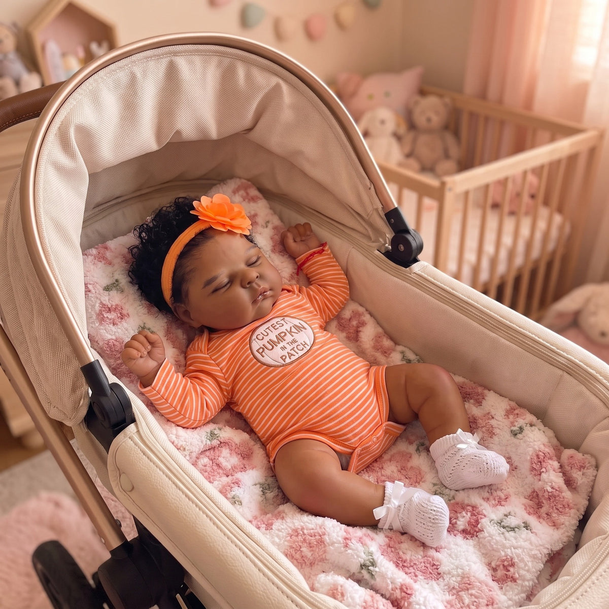19-Zoll Reborn-Baby mit weichem Stoffkörper, praktisches Geschenk für Geburtstage, Halloween und westliche Feiertage