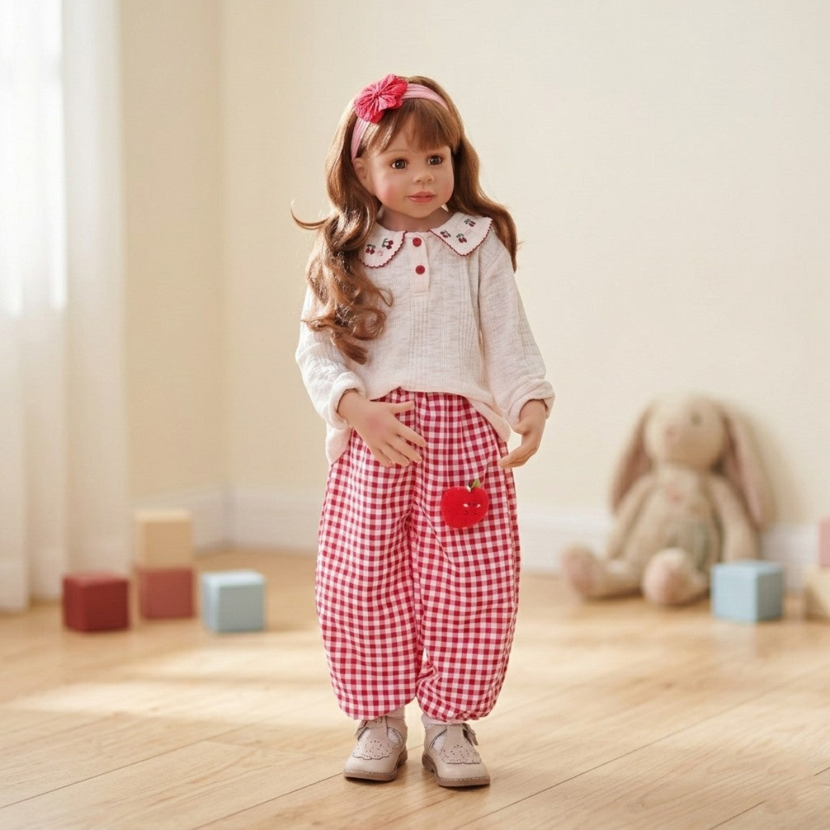 100 cm große 4-6-jährige Mädchenpuppe, naturgetreue Puppe, BJD-Gelenkpuppe