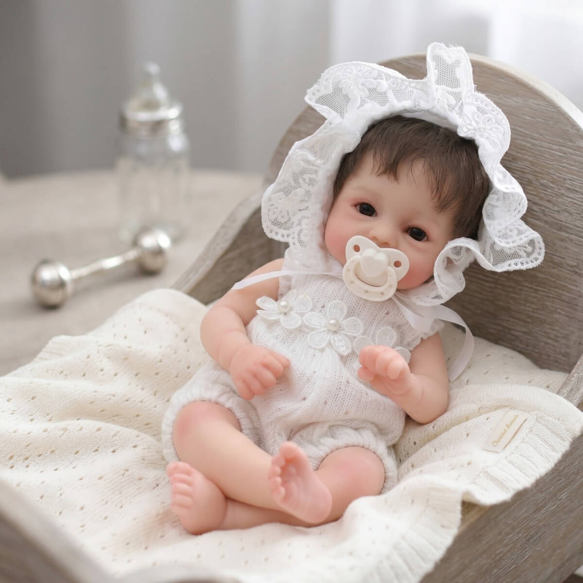 12-Zoll lebensechte Silikon-Reborn-Babypuppe, weicher Körper, 3D-Haut, Neugeborenen-Puppe für Kinder und Mädchen als Geburtstagsgeschenk