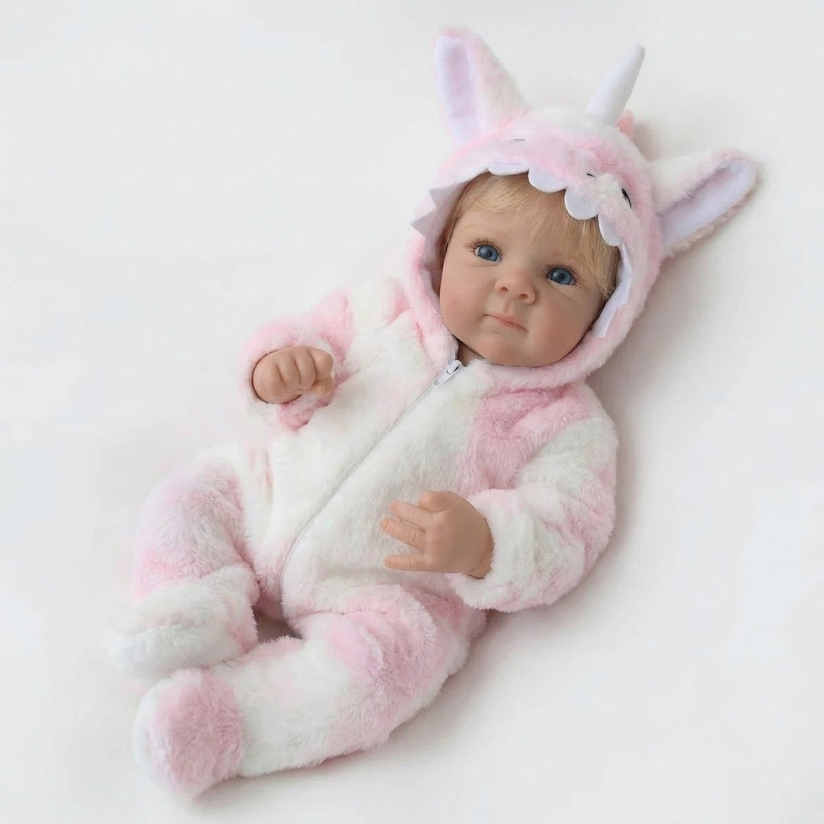 18 Zoll rosa Plüsch-Einhorn Bettie Simulationspuppe Reborn-Puppe