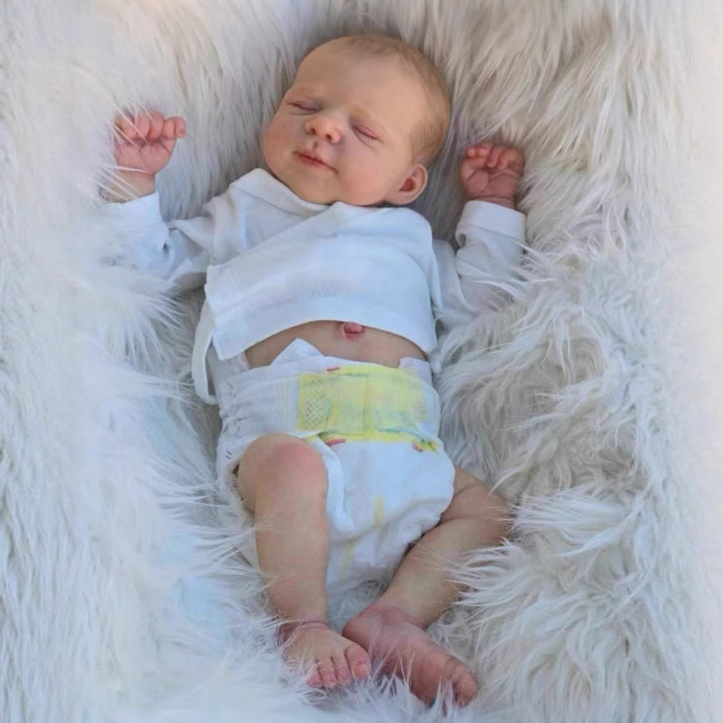 50 cm simulierte Reborn-Babypuppe aus Vollvinyl, 3D-Haut, pädagogisches Kindergeschenk