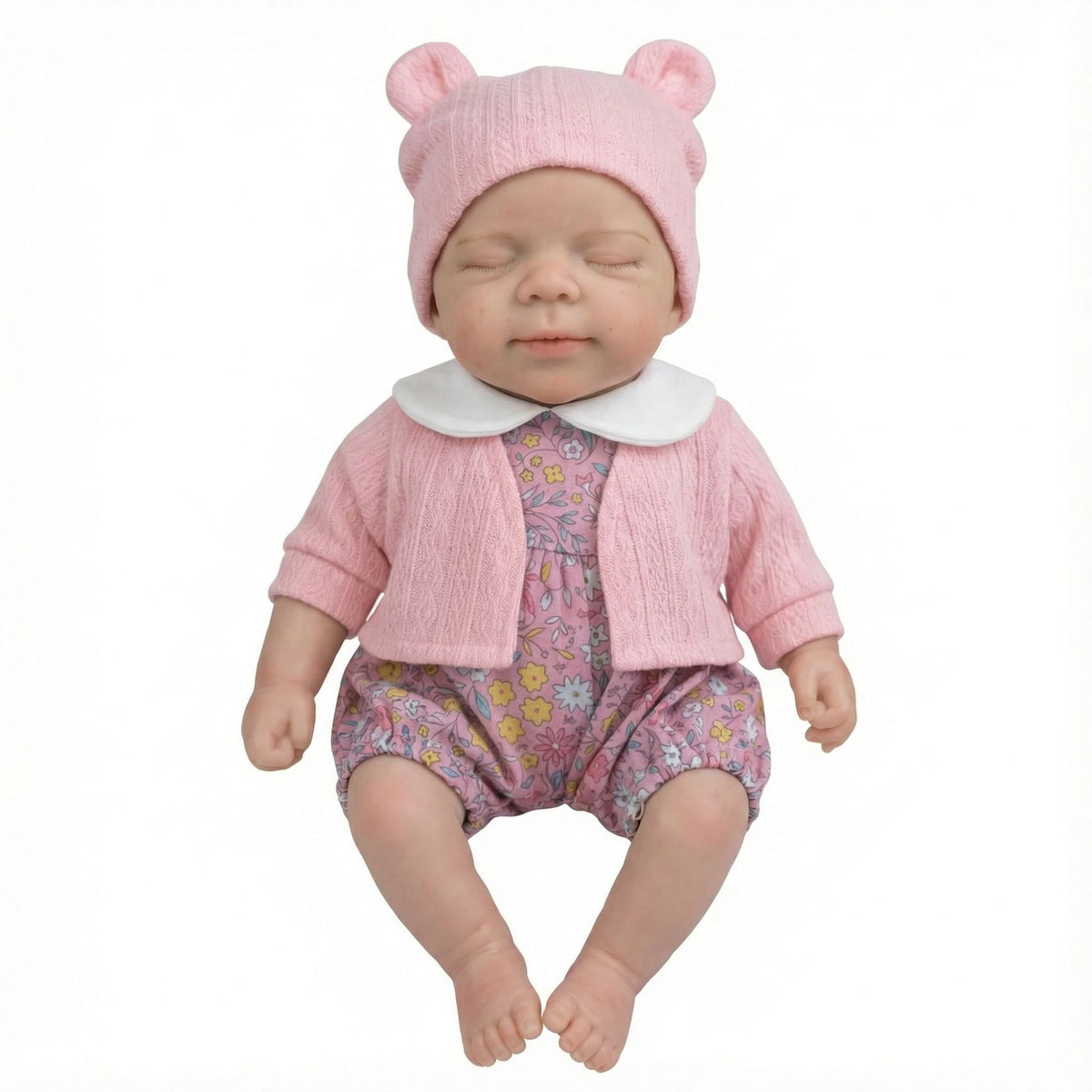 12-Zoll-Pascale-Reborn-Puppe aus Vollsilikon mit Strickjacke als Weihnachtsgeschenk für Kinder