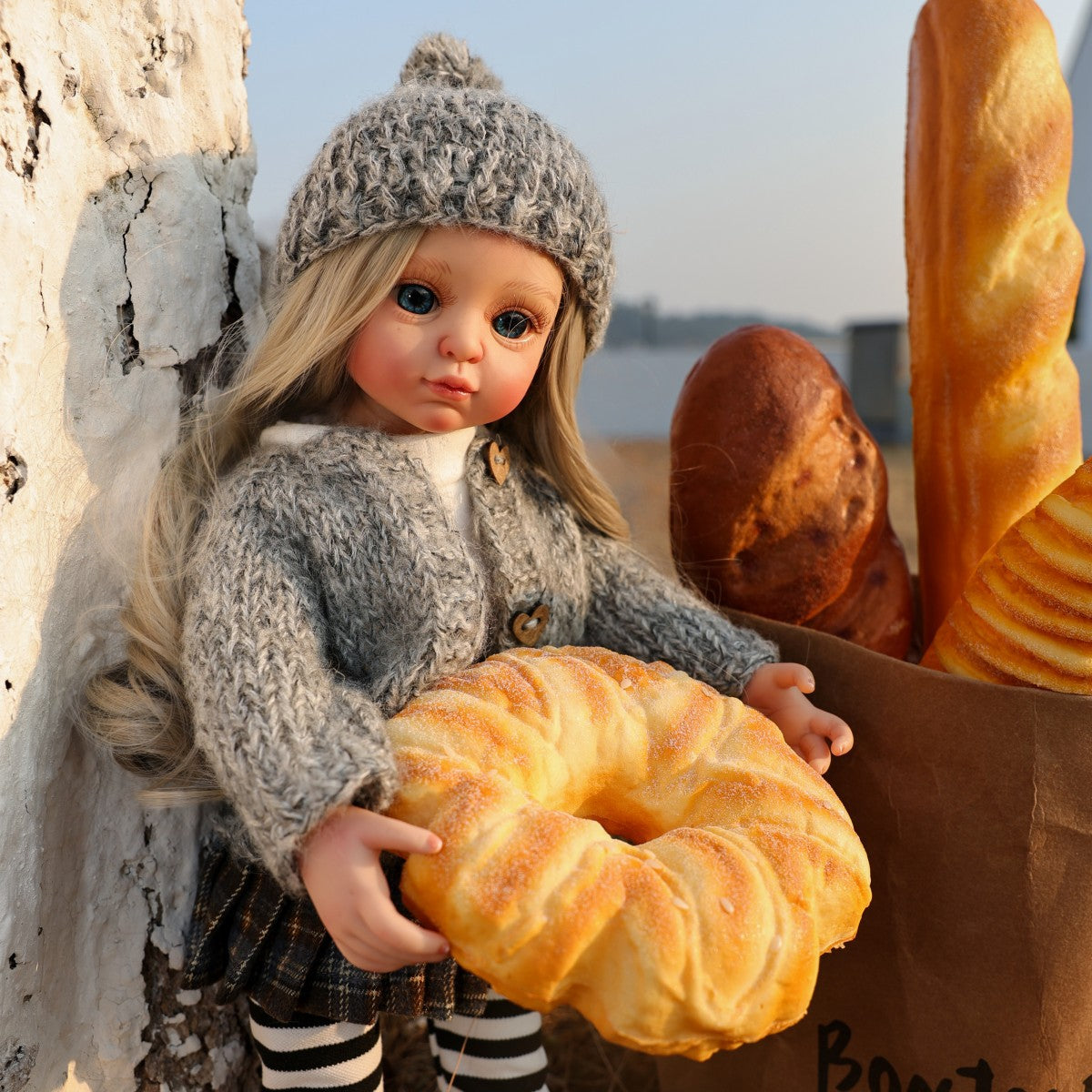 45 cm Puppenmädchen, süße handgefertigte Puppe, Geschenk