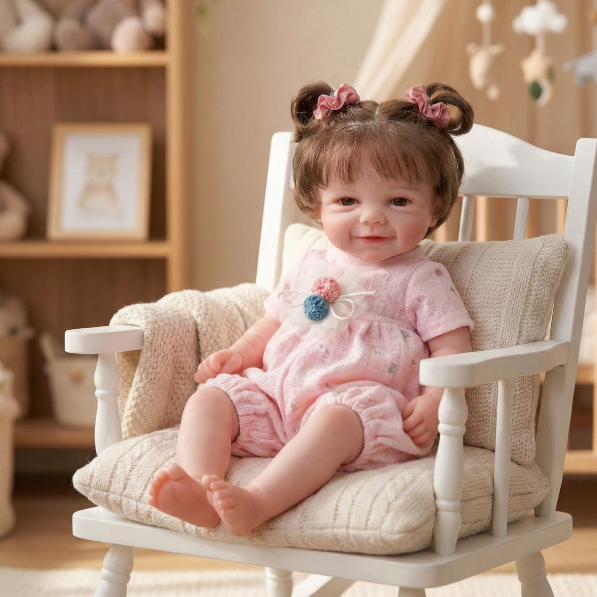 12-Zoll-Reborn-Puppe aus vollmassivem Silikon, simuliertes Baby, knetbar, realistisches Gefühl, dehnbar, Geschenk