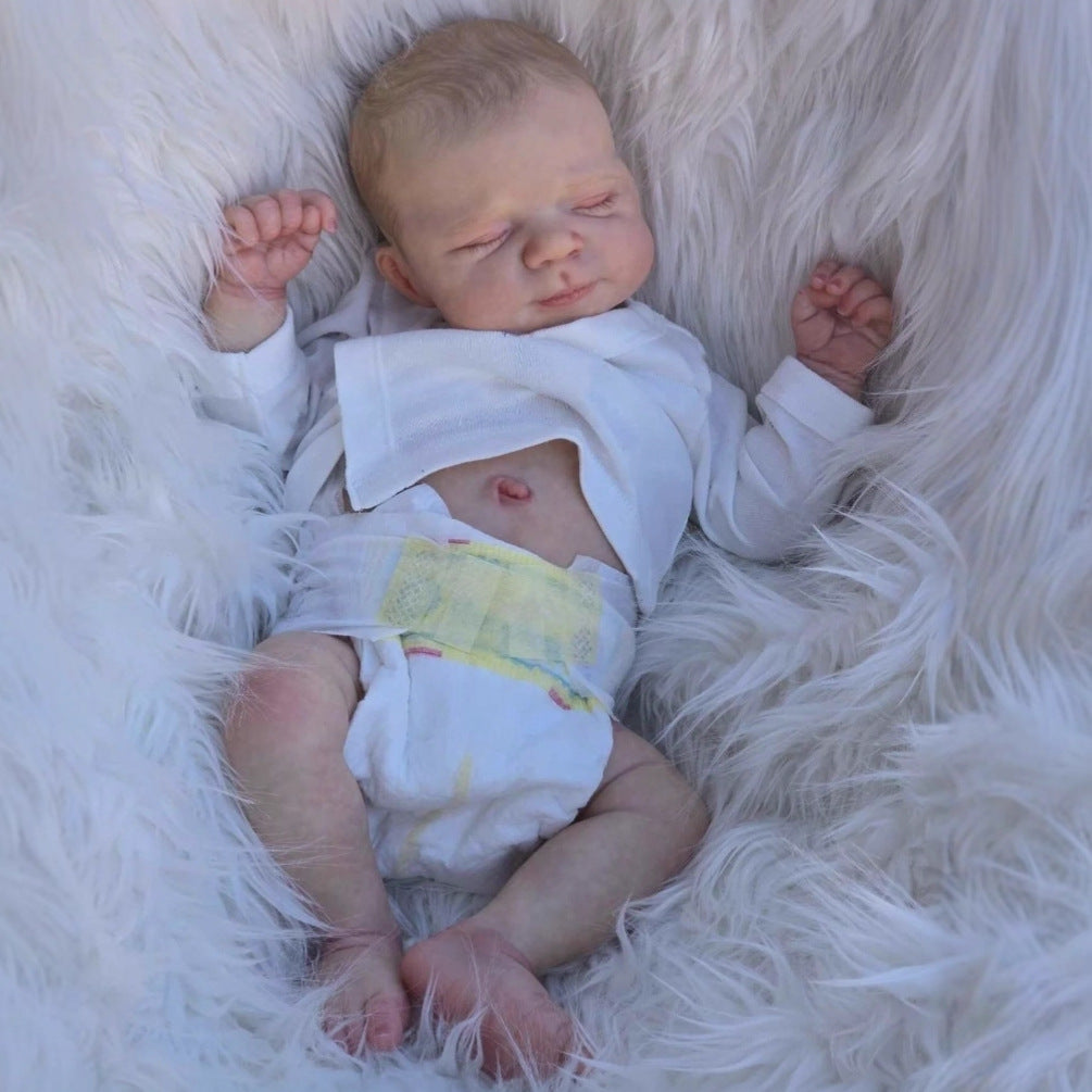 50 cm simulierte Reborn-Babypuppe aus Vollvinyl, 3D-Haut, pädagogisches Kindergeschenk