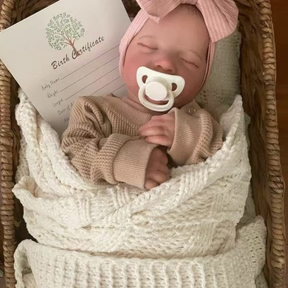 19 Zoll lebensechte schlafende Reborn-Babypuppe Mädchen