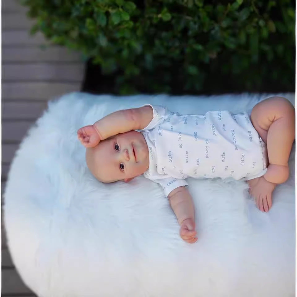 61 cm große, hochwertige Reborn-Babypuppe mit Stoffkörper, niedlich und realistisch für Geschenke