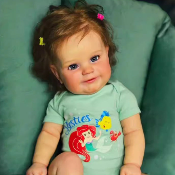 50 cm simulierte Baby-Reborn-Puppe aus Vollvinyl mit 3D-Haut