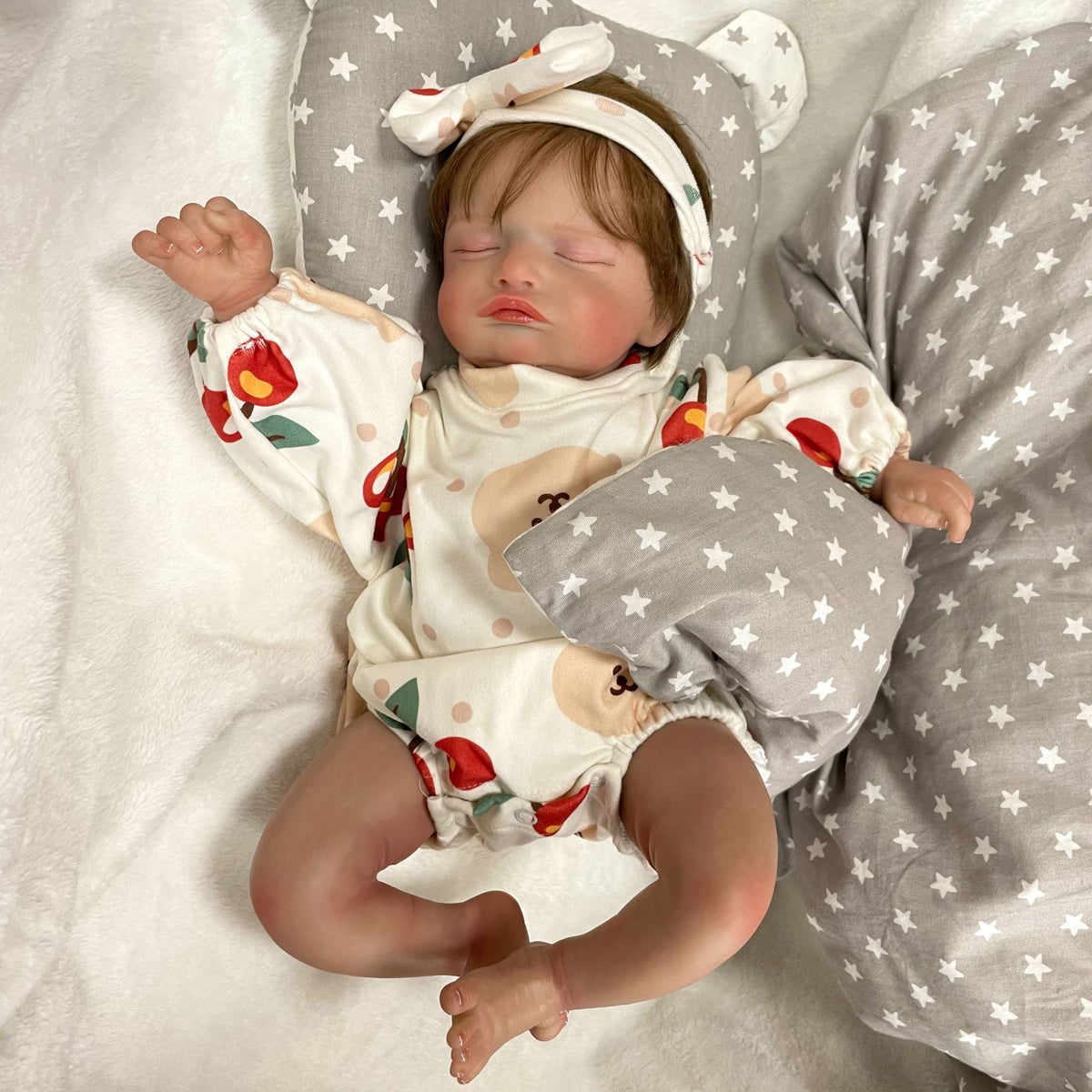 19 Zoll handgefertigte Reborn-Puppen mit Stoffkörper, realistische Kinderspielzeuge für kleine Mädchen