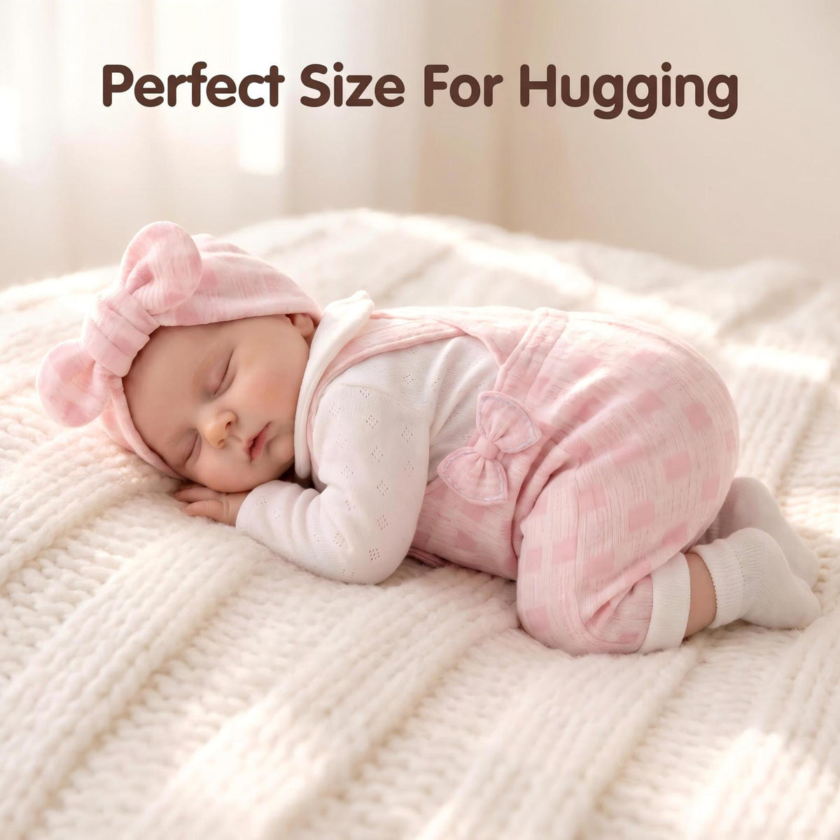 Soft-Touch 12-Zoll Reborn-Puppe aus Vollsilikon, Design „Friedlicher Schlummer“, altersübergreifender Begleiter für festliche Geschenke