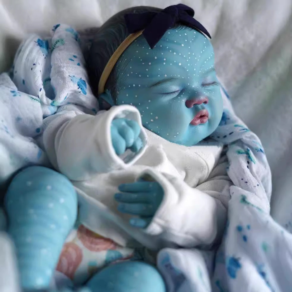 50 cm Reborn-Avatar-Sammlerpuppe mit Stoffkörper, wertvolles Erinnerungsstück für Kinder und erwachsene Sammler