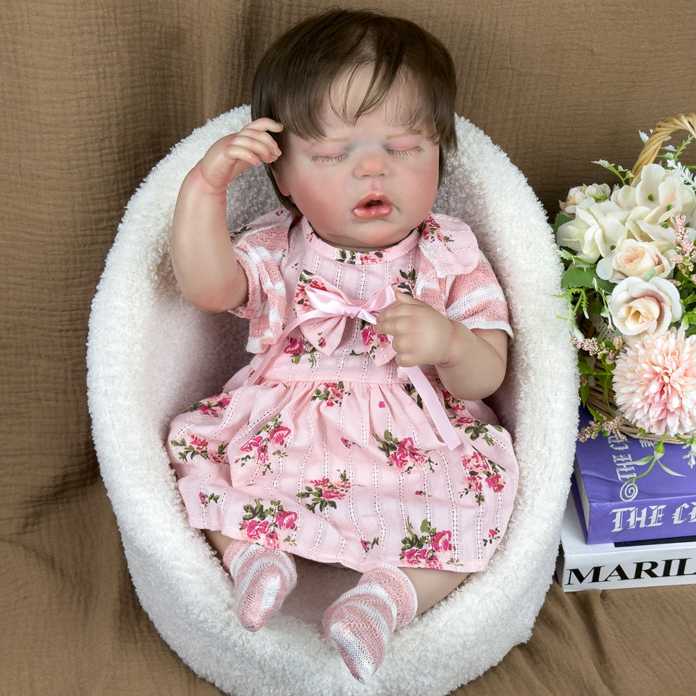 20 Zoll Reborn-Babypuppe aus Vollvinyl, schlafend, herzliches Geschenk für Geburtstage und Feiertage
