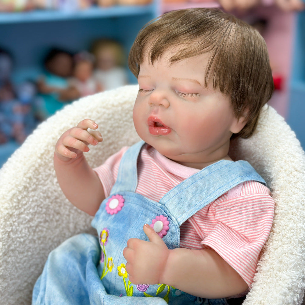 Wählen Sie ein besonderes Geburtstagsgeschenk: 50 cm große, vollvinyl-schlafende Babypuppe, authentisch wirkendes Spielzeug für Kinder