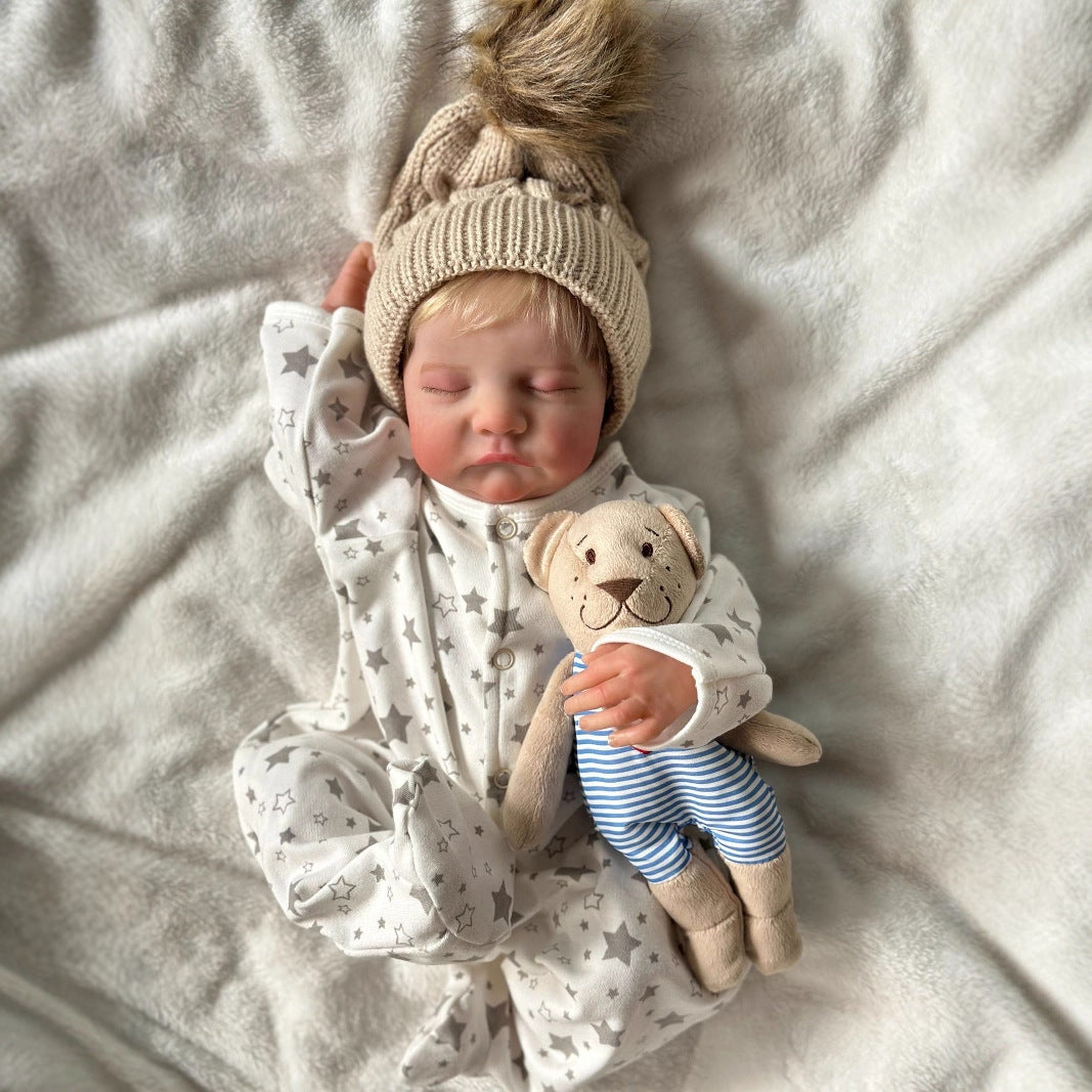 50 cm große, lebensechte Reborn-Babypuppe aus Vollvinyl, Geschenk für Kinder