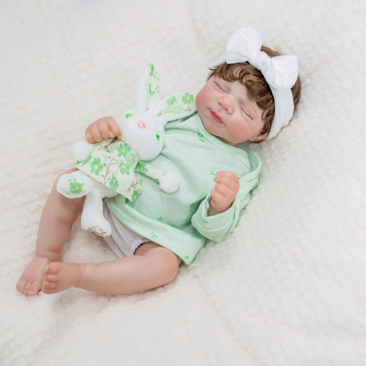 Lebensechte 46 cm Reborn-Puppe aus Vollvinyl, beliebte Geschenkidee für Geburtstage und westliche Feiertage