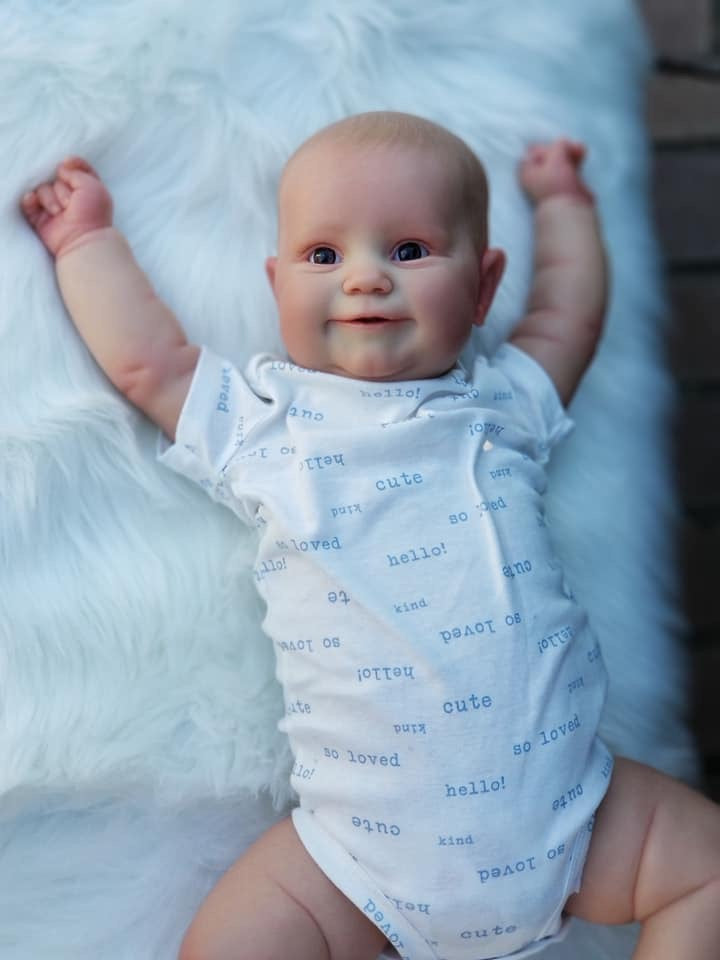 61 cm große, hochwertige Reborn-Babypuppe mit Stoffkörper, niedlich und realistisch für Geschenke