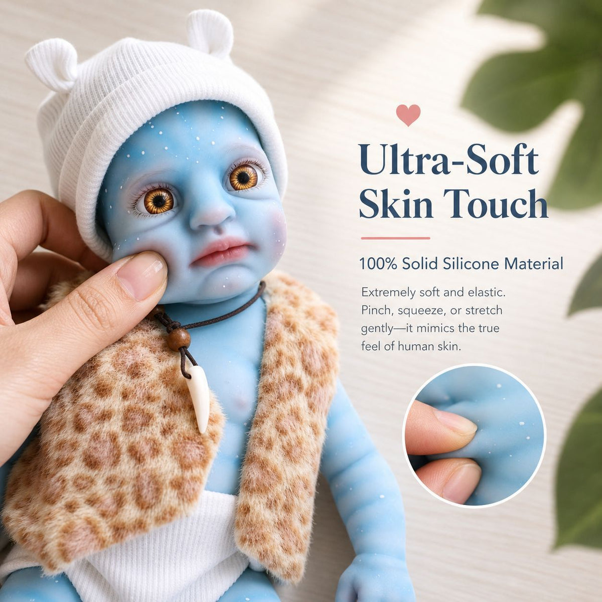 12 Zoll Avatar Reborn-Puppen, vollmassive Silikon-Simulationsspielpuppe als Geschenk, Avatar-Hautfarbe