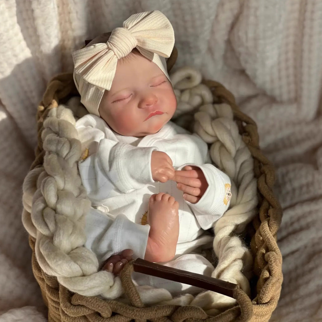 Reborn Baby Levi Realistisches Neugeborenes 19 Zoll 48 cm lebensgroße Vinylpuppe