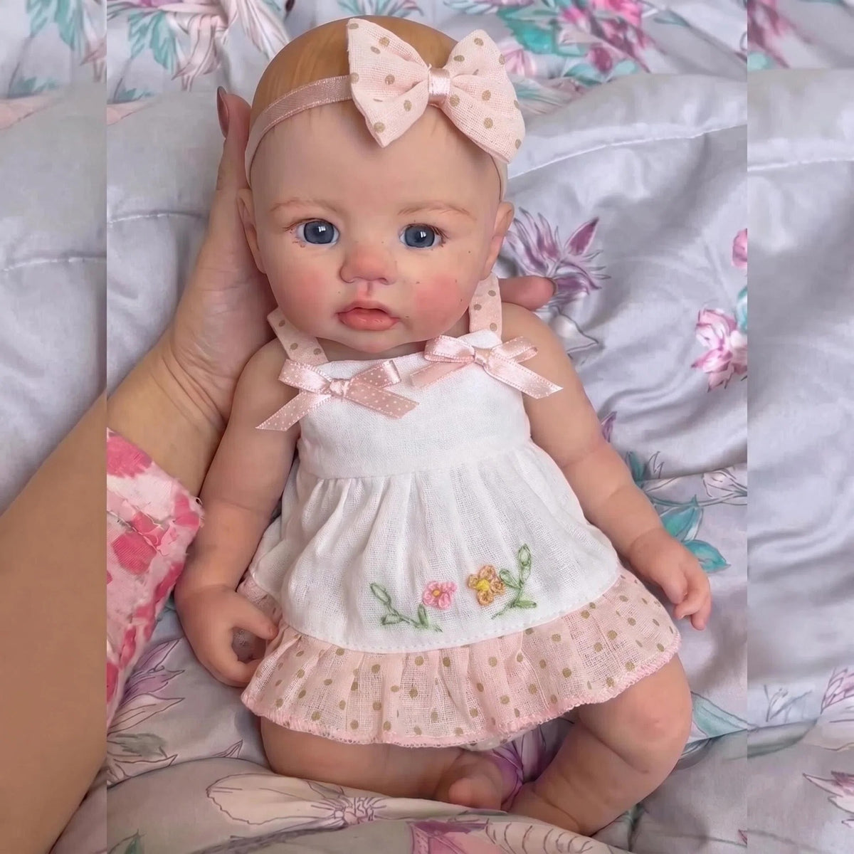 12 Zoll Full-Silikon-Reborn-Babypuppe, Begleitspielzeug für Kinder und erwachsene Sammler, wunderbares Geschenk für Geburtstage, Babypartys und alle Feiertage