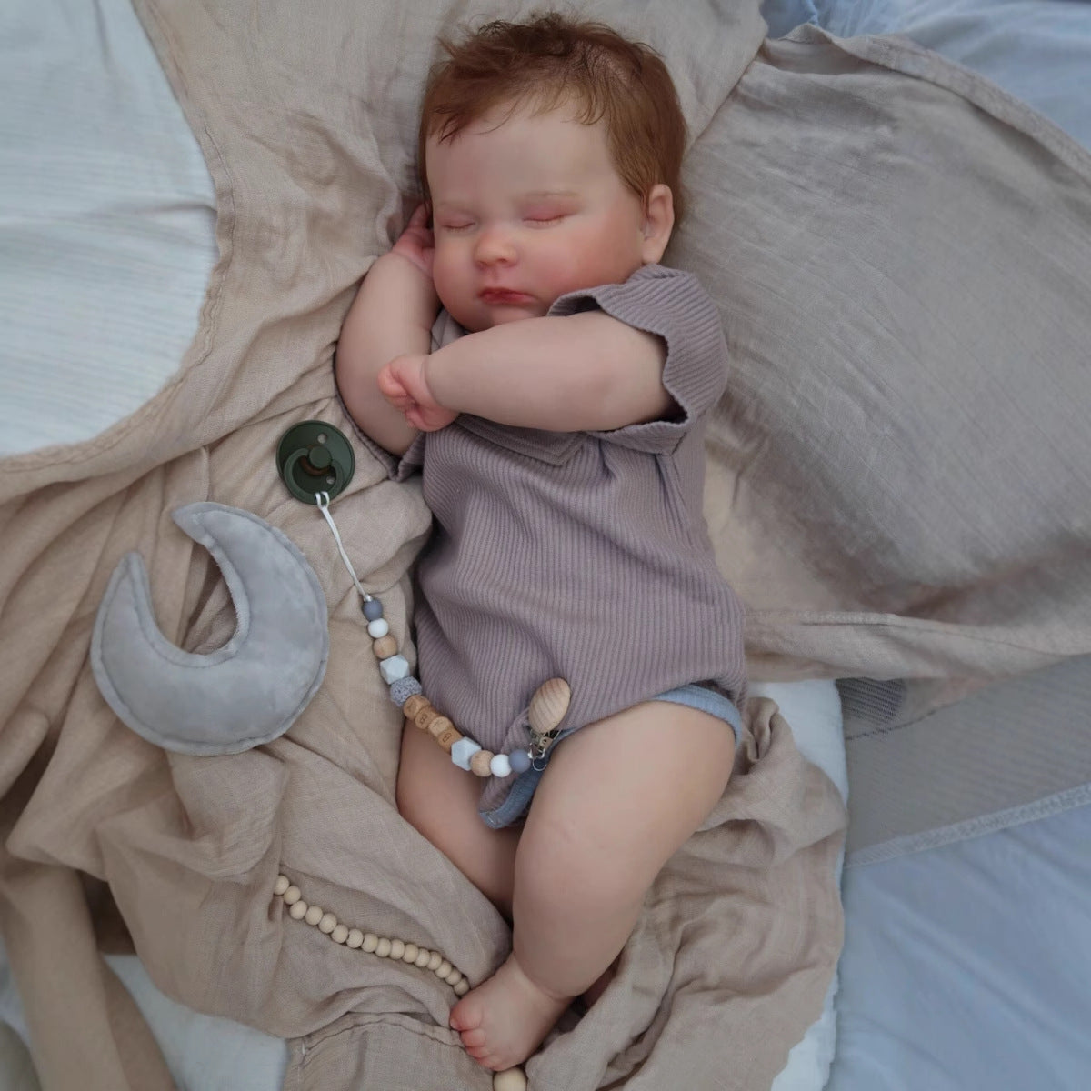 20 / 24 Zoll Reborn-Babypuppe, handgefertigt mit Stoffkörper, perfektes Spielzeuggeschenk für Mädchen und erwachsene Puppensammler