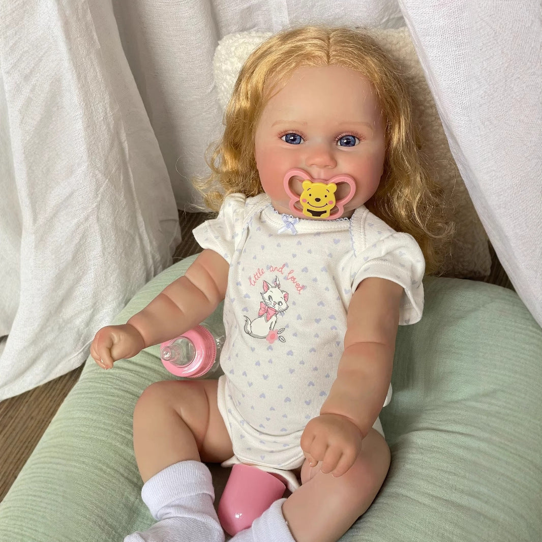 50 cm simulierte Baby-Reborn-Puppe aus Vollvinyl, Maddie, Kindergeschenk