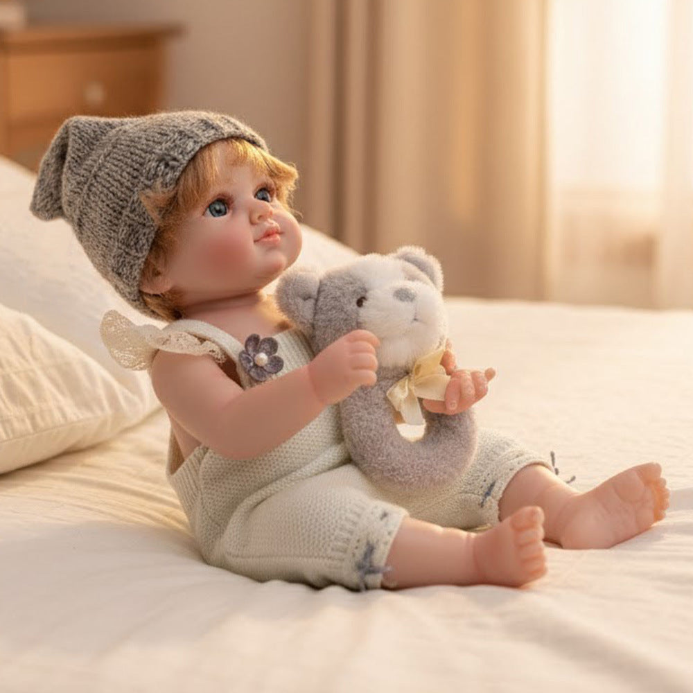 20-Zoll realistisches Reborn-Baby – 50 cm Ganzkörper-Vinylpuppe mit handbemalten Details und echtem Haar