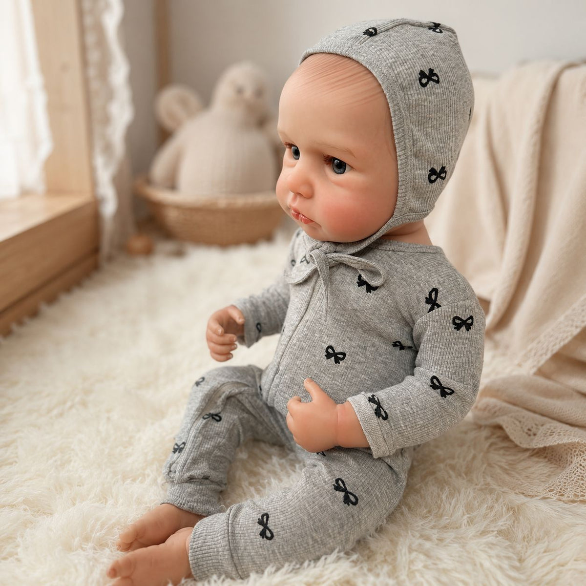 20-Zoll-Sammlerpuppe mit Ganzvinylkörper, wunderbare Ergänzung für Geburtstagsgeschenkelisten und saisonale Weihnachtsgeschenke