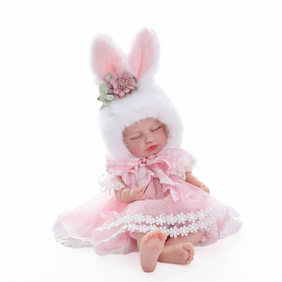 12 Zoll realistische Reborn-Schlafpuppe, lebensechtes kleines Baby-Mädchen
