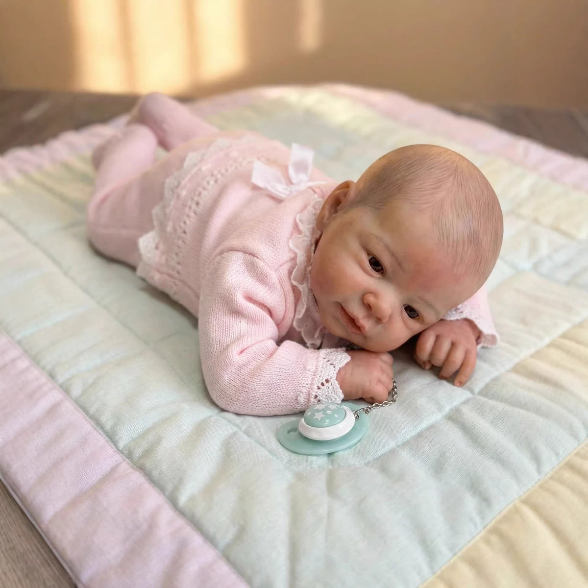 19-Zoll-Reborn-Puppe mit Stoffkörper, neugeborenes Baby